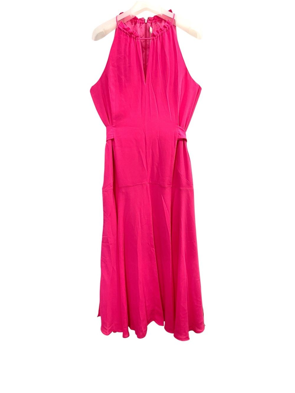 Rachel Roy Women's Hot Pink Halter Long Dress